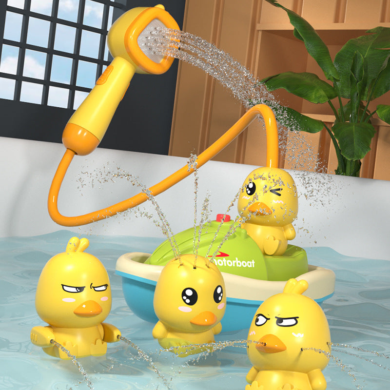 Duck Fountain Bath Toy with Shower Head